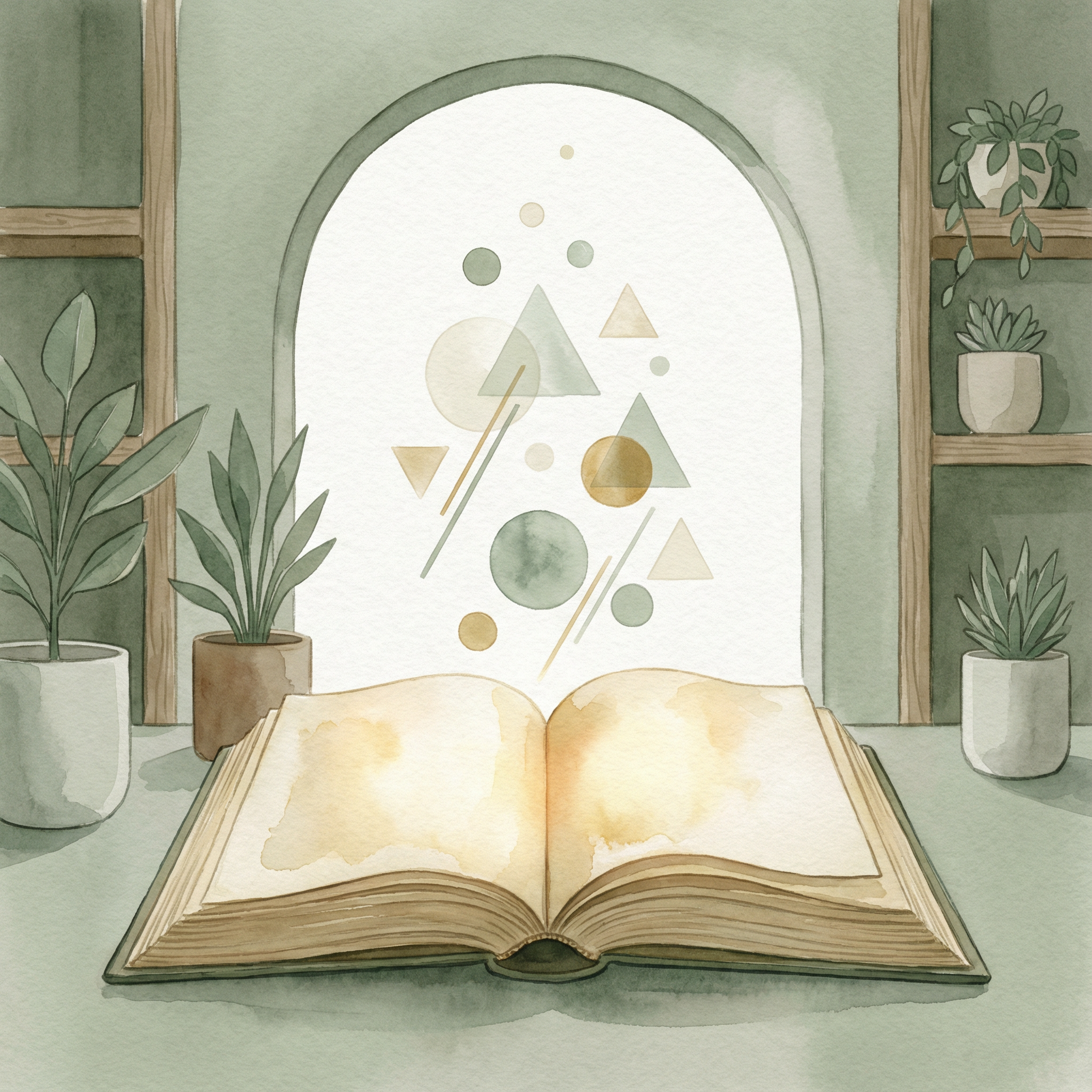 Open book with knowledge